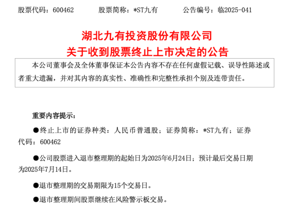 配资导航网 600462，造假者退市